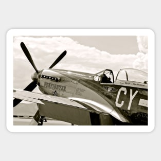 P-51 Mustang Fighter Plane Sticker